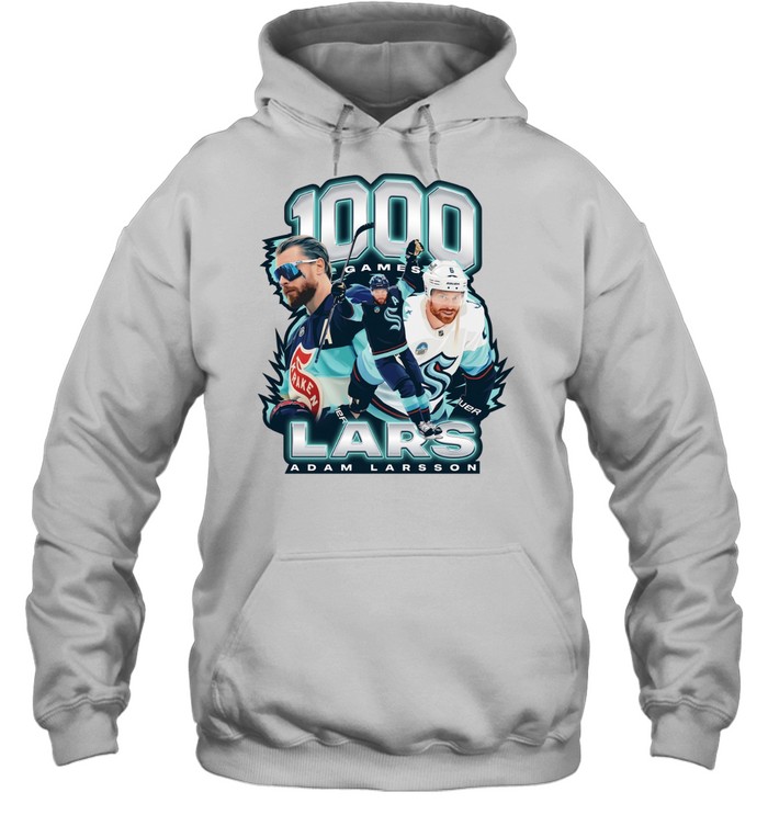 Seattle Kraken Adam Larsson 1000 graphic Hoodie