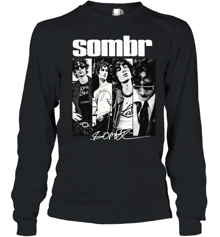 Sombr Tour Music graphic signature Long Sleeve Tee