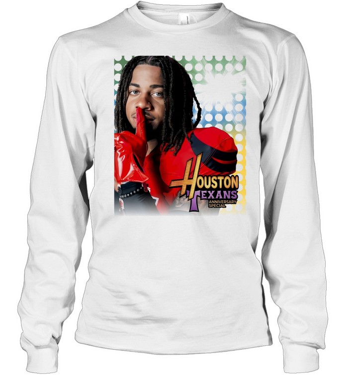 Stefon Diggs Houston Texans Hannah Montana 20th anniversary poster Long Sleeve Tee