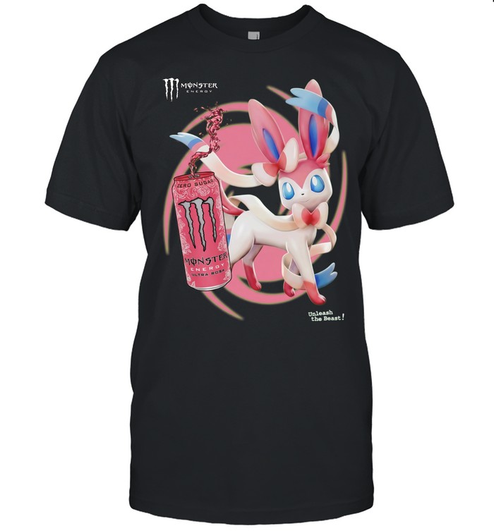 Sylveon Pokémon X Monster Energy Ultra Rosa drink unleash the beast Unisex T-Shirt