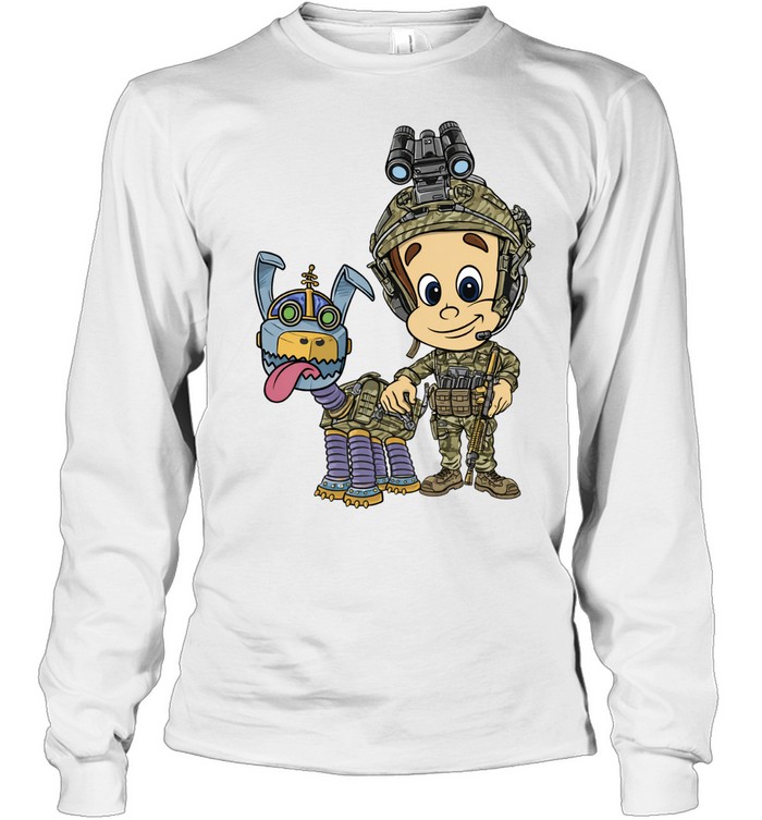 Tactical Jimmy and Goddard cartoon Long Sleeve Tee