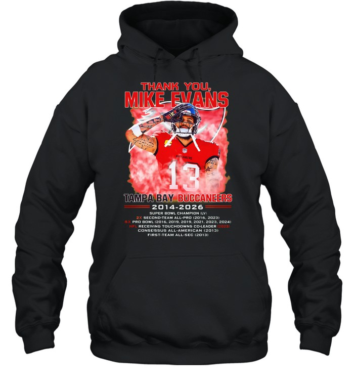 Thank You Mike Evans Tampa Bay Buccaneers 2014-2026 Hoodie