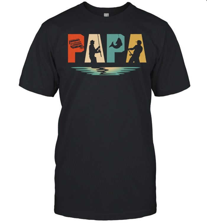 Vintage Fishing Papa Father's Day Unisex T-Shirt
