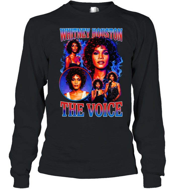 Whitney the voice 90’s graphic vintage music lovers Long Sleeve Tee