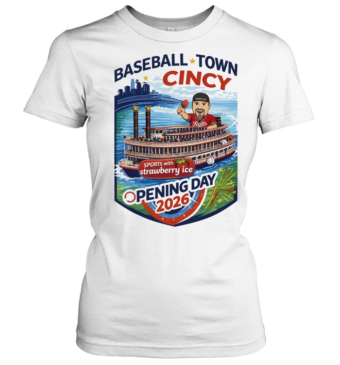 With Strawberry Ice Opening Day 2026 Women T-Shirt
