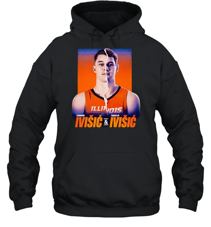 Zvonimir Ivisis and Tomislav Ivisic Illinois Fighting Illini big face Hoodie