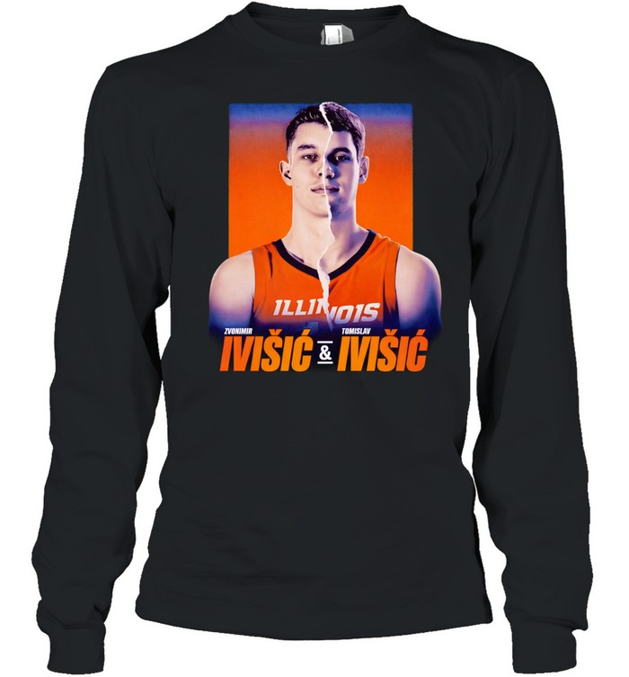 Zvonimir Ivisis and Tomislav Ivisic Illinois Fighting Illini big face Long Sleeve Tee
