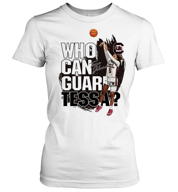 Back Chloe Kitts South Carolina Gamecocks wearing Who Can Guard Tessa Women T-Shirt