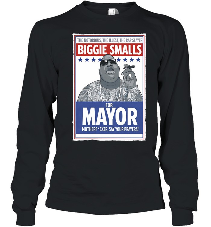 Biggie Smalls The NoTorious The Illest The Rap Slayer retro Long Sleeve Tee