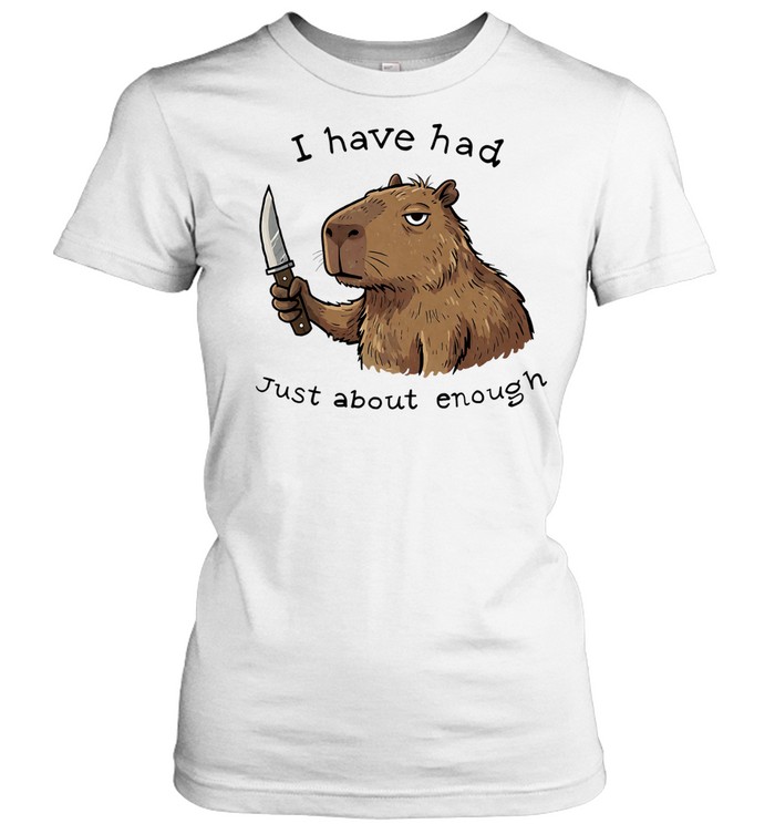 Capybara with knife I have had just about enough Women T-Shirt