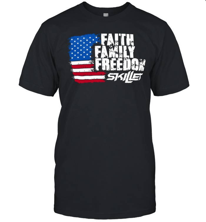 Faith Family Freedom Skillet American flag vintage Unisex T-Shirt