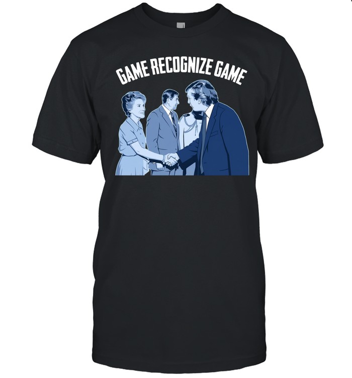 Game recognize game Donald Trump shakes hands with Ronald Reagan Unisex T-Shirt