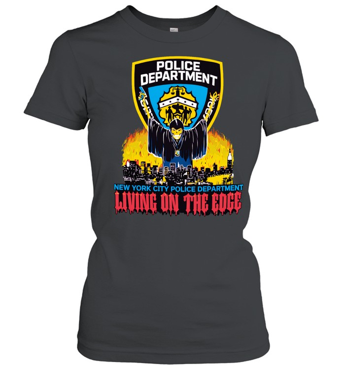 Grim Reaper police department New York City police department living on the edge Women T-Shirt