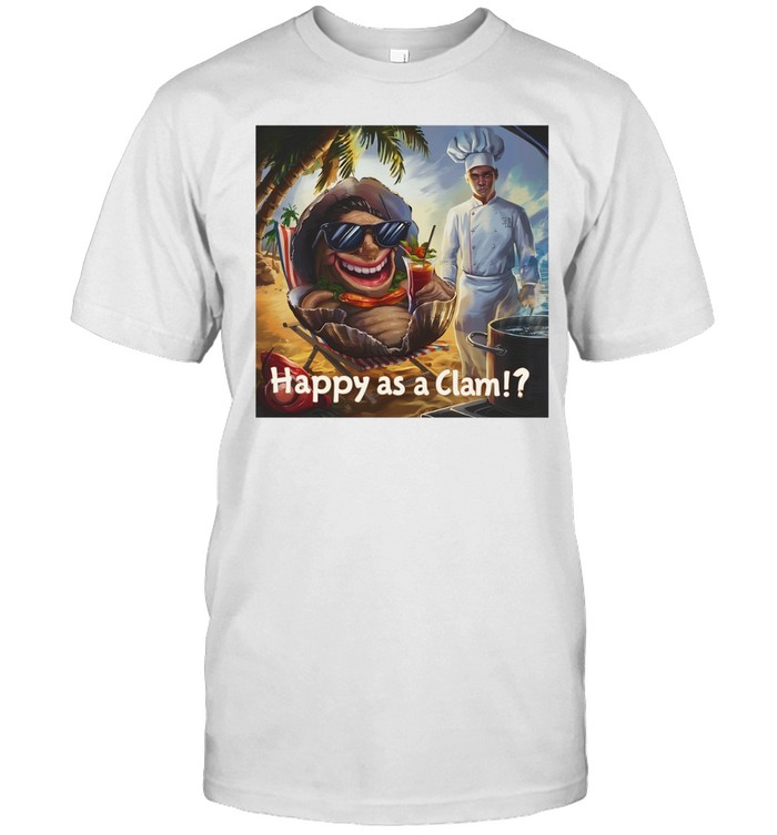 Happy as a clam beach cartoon Unisex T-Shirt