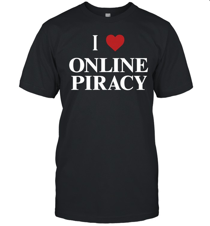I heart online piracy Unisex T-Shirt
