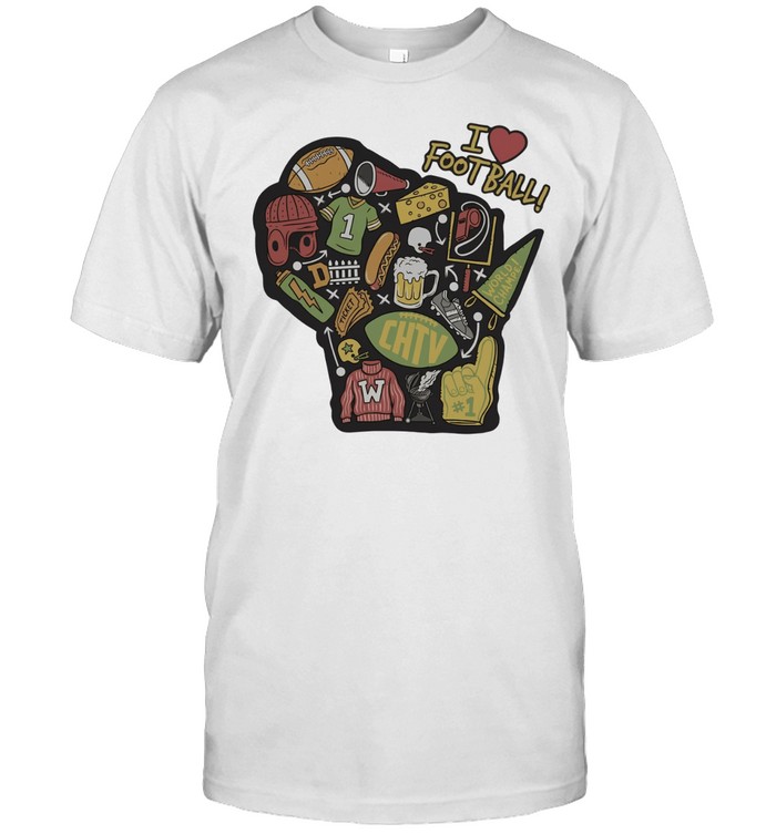 I love Football Wisconsin Football Unisex T-Shirt