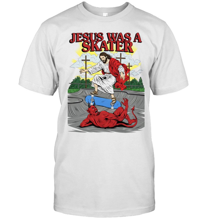 Jesus and Satan Devil was a skater Unisex T-Shirt