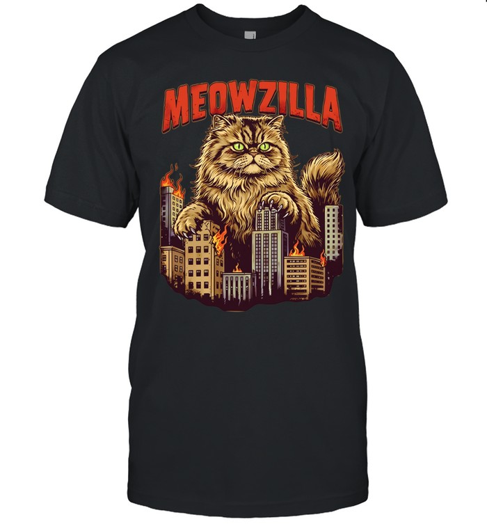 Meowzilla city skyline graphic Unisex T-Shirt