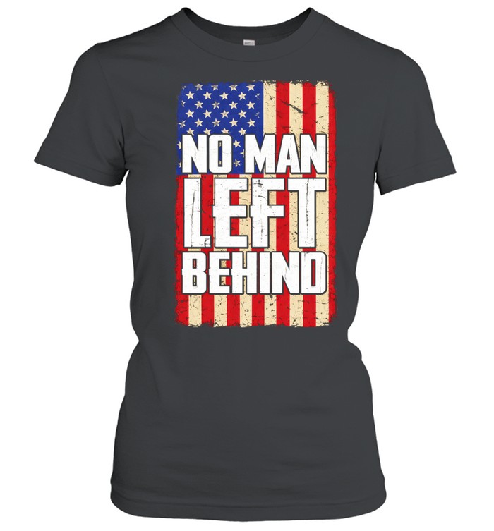 No man left behind American flag vintage Women T-Shirt