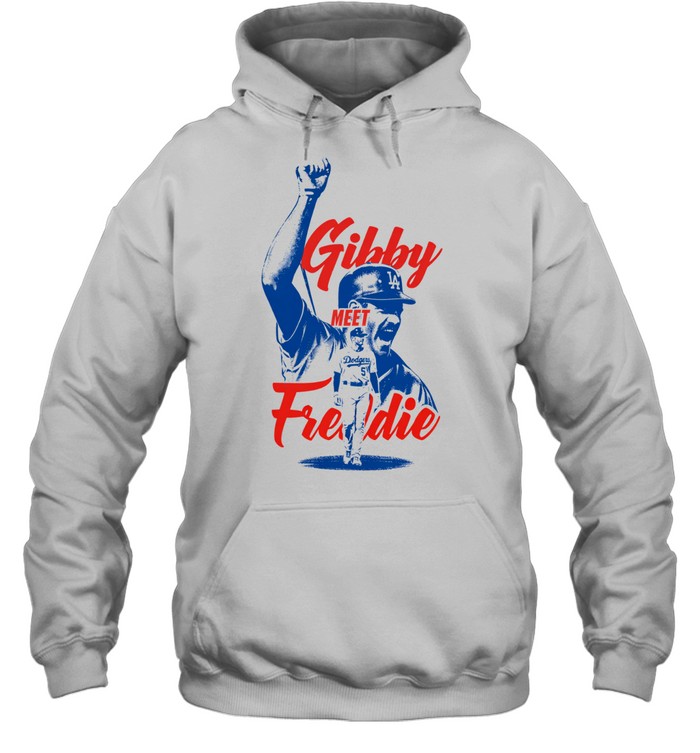 Freddie Freeman Gibby Meet Freddie Los Angeles Dodgers Baseball Hoodie
