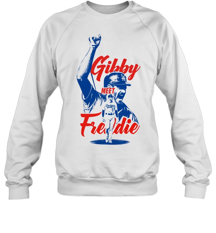 Freddie Freeman Gibby Meet Freddie Los Angeles Dodgers Baseball Sweatshirt