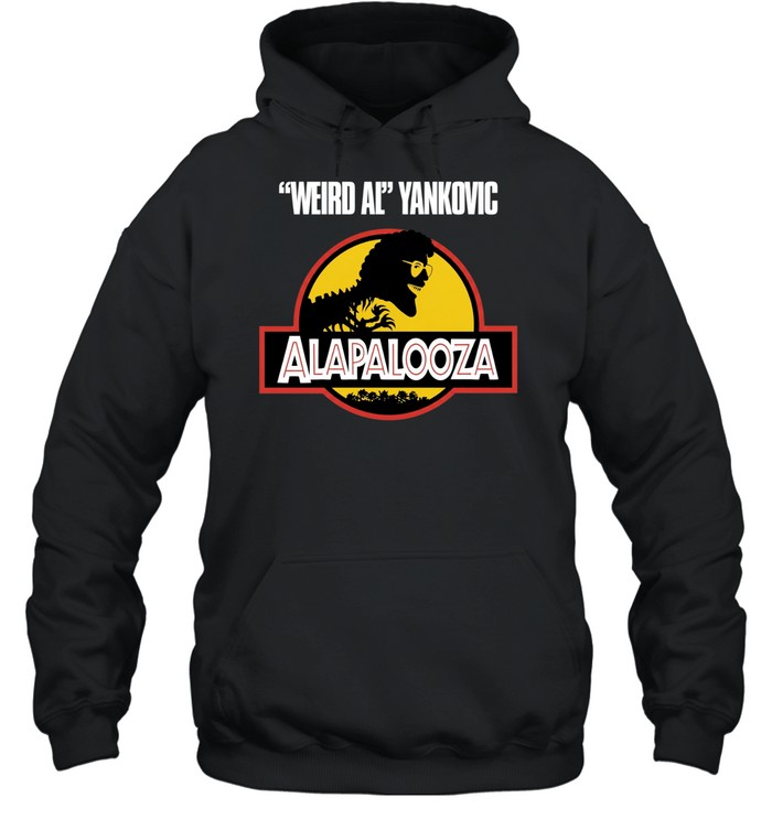 Retro Weird Al Yankovic Alapalooza Jurassic Park logo Hoodie