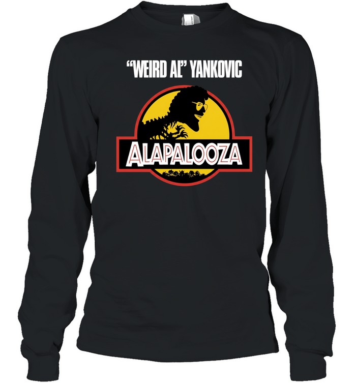 Retro Weird Al Yankovic Alapalooza Jurassic Park logo Long Sleeve Tee