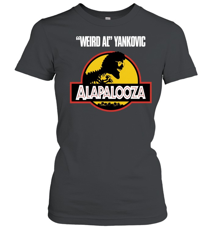 Retro Weird Al Yankovic Alapalooza Jurassic Park logo Women T-Shirt