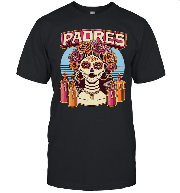 San Diego Padres style Day of the Dead Unisex T-Shirt