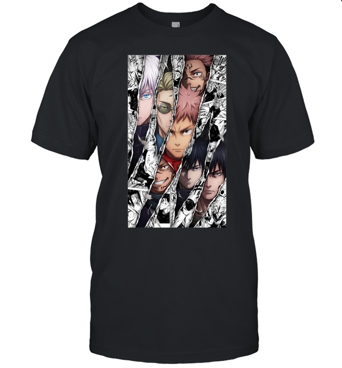 Jujutsu Kaisen Characters Manga Panel Burst Graphic Unisex T-Shirt
