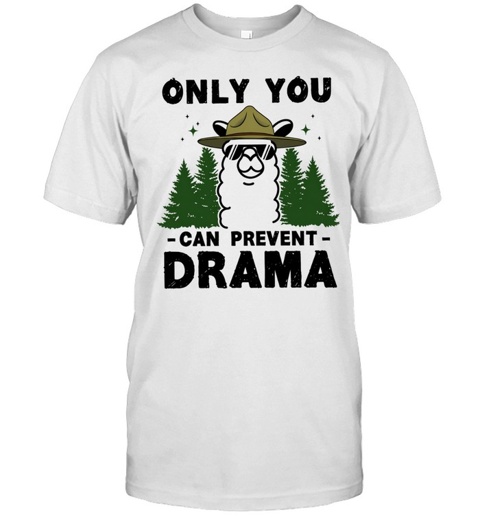 Smokey Llama only you can prevent drama Unisex T-Shirt