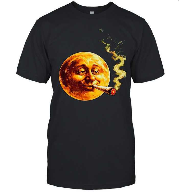 Smoking weed moon vintage Unisex T-Shirt