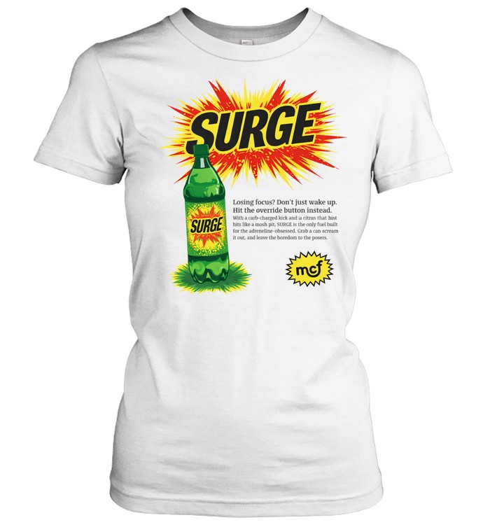 Surge losing focus don’t just wake up hit the override button instead Women T-Shirt