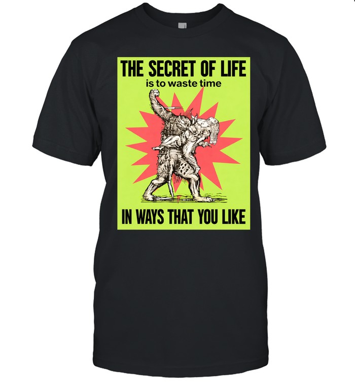 The secret of life is to waste time in ways that you like Unisex T-Shirt