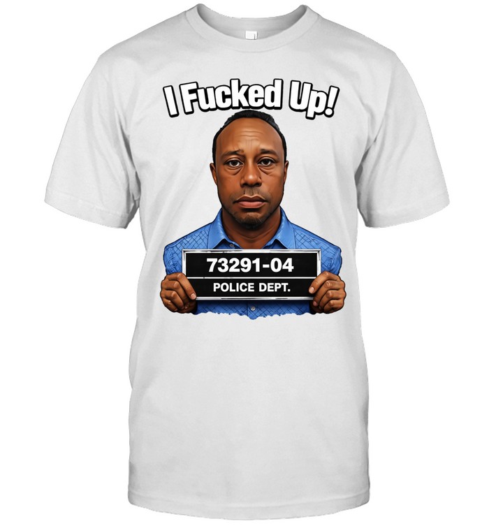 Tiger woods I fucked up mugshot Unisex T-Shirt