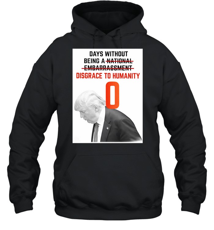 Trump days without being a disgrace to humanity Hoodie