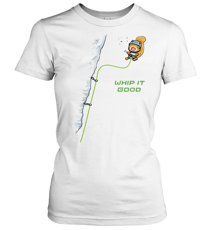 Whip it good rock climbing squirrel Women T-Shirt