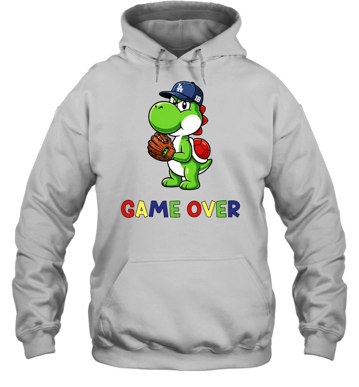 Yoshinobu Yoshi Super Mario Game Over Los Angeles Dodgers Baseball Hoodie