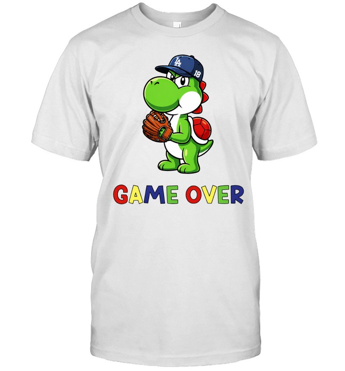 Yoshinobu Yoshi Super Mario Game Over Los Angeles Dodgers Baseball Unisex T-Shirt