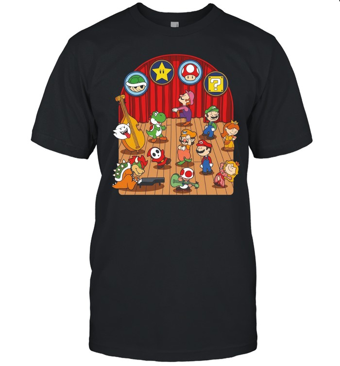 A mashup of Super Mario Bros and Peanuts Plumber Game Dance shirt Unisex T-Shirt