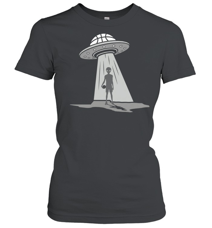 Alien Landing Silver Women T-Shirt