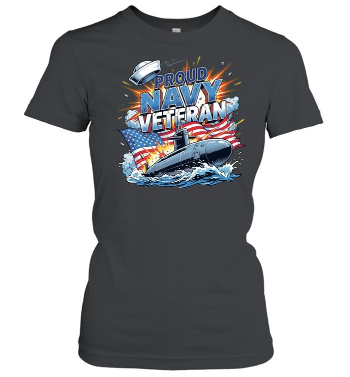America submarine proud NAVY Veteran Women T-Shirt