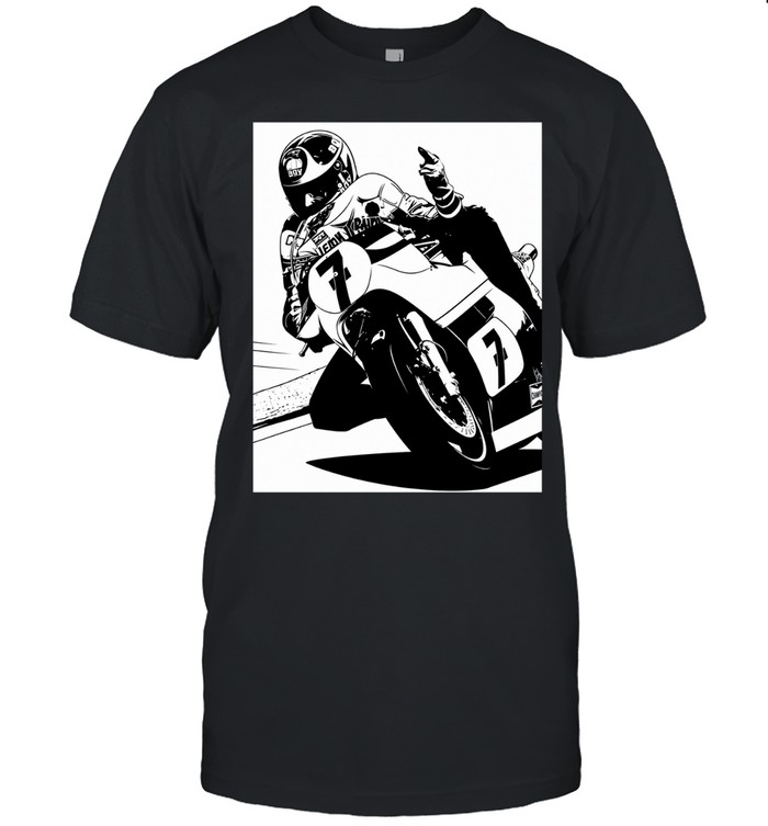 Barry Sheene racing middle finger meme Unisex T-Shirt