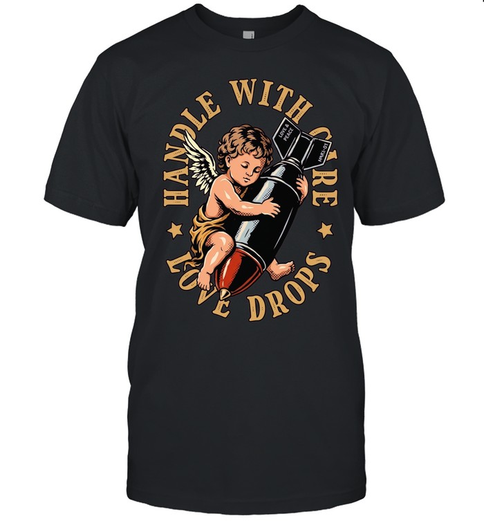 Cherub holding a bomb handle with care love drops Unisex T-Shirt
