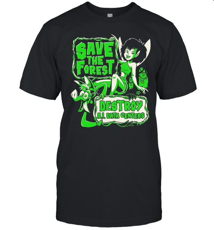 Crysta save the forest destroy AI data centers Unisex T-Shirt