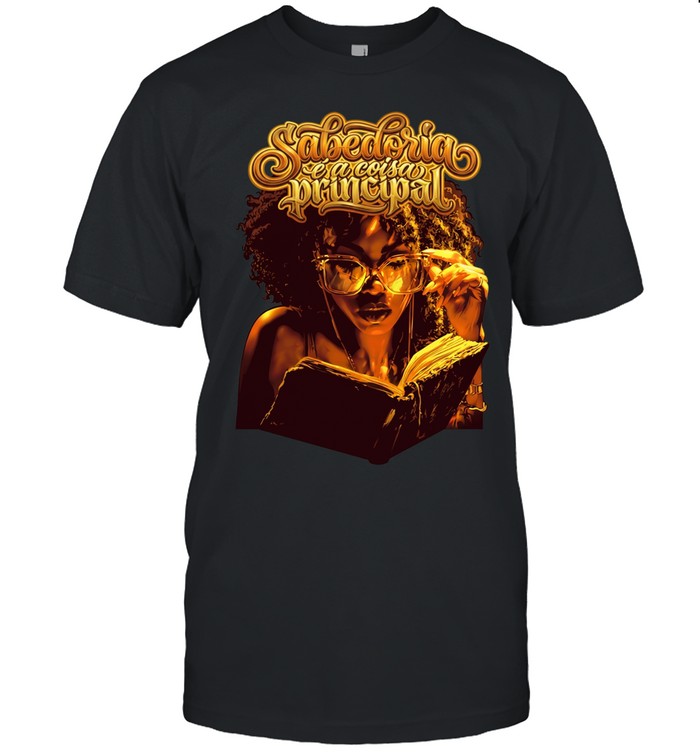 Girl and book sabedoria e a coisa principal Unisex T-Shirt