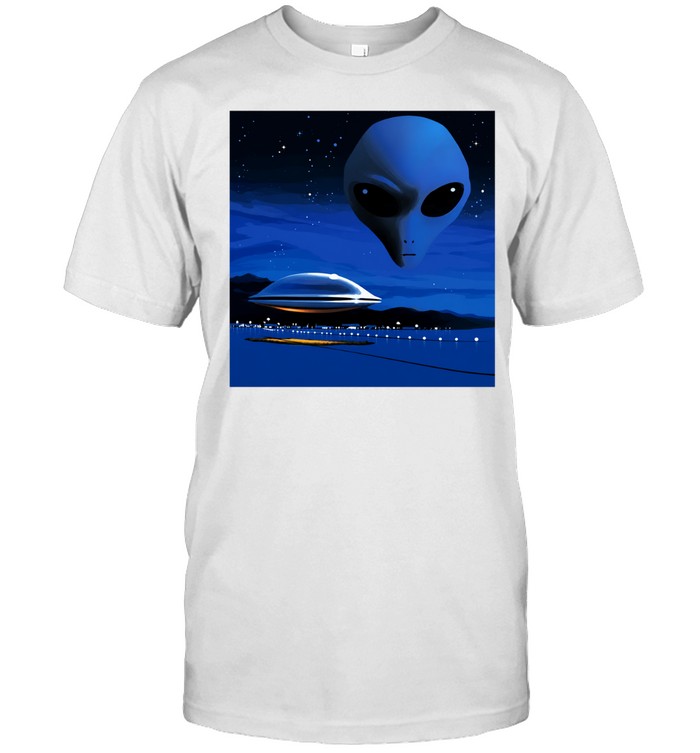 Gray alien on Tumblr vintage Unisex T-Shirt