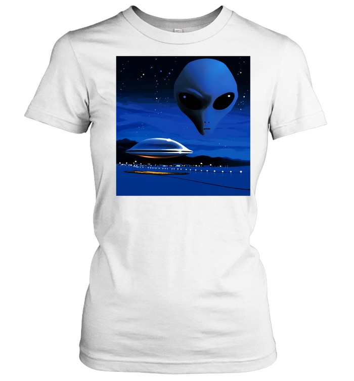 Gray alien on Tumblr vintage Women T-Shirt