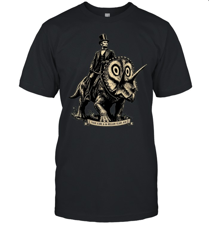 Lincoln ridng triceratops four score 66 MYA Unisex T-Shirt