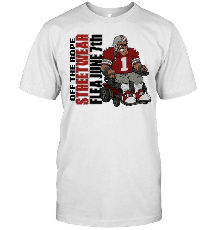 Off the rope streetwear flea june 7th football player in a wheelchair Unisex T-Shirt